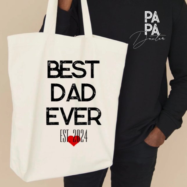 Best Dad Ever Father’s Day trendy gift individual Tote Bag (Creator Uploaded)