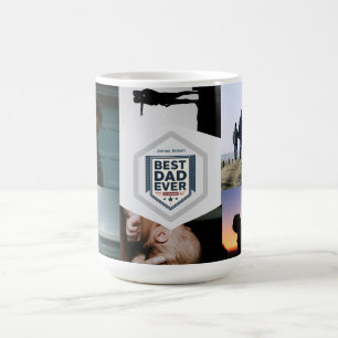 Best Dad Ever Fatherhood Typography Design Coffee Mug