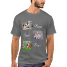 Best Dad Ever Father's Day 3 Photo Collage T-Shirt