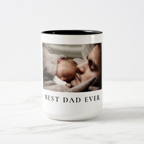 Best Dad Ever  Fathers Day 5 Photo Collage Mug
