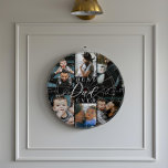 Best Dad Ever | Father's Day 6 Photo Collage Dart Board<br><div class="desc">Celebrate your dad with our Best Dad Ever Photo Collage Dartboard. Perfect for Father’s Day or any special occasion, this personalized dartboard features a 6-photo collage to showcase your favorite family memories. The phrase "Best Dad Ever" is styled in elegant black script with classic serif accents for a modern, heartfelt...</div>