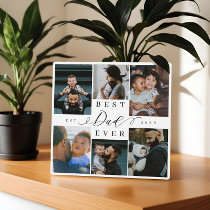 Best Dad Ever | Father's Day 6 Photo Collage Plaque