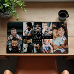 Best Dad Ever | Father's Day 8 Photo Collage Desk Mat<br><div class="desc">Transform your father's workspace into a gallery of cherished memories with our Best Daddy Ever Photo Collage Desk Mat. This special, personalized gift is ideal for Father's Day, birthdays, or any occasion to celebrate your dad's unwavering love and support. Our desk mat features a simple yet elegant photo collage grid,...</div>