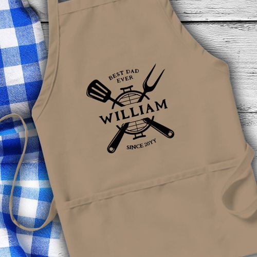 Best Dad Ever Father's Day BBQ Grill Adult Apron Best Dad Ever Father's Day BBQ Grill Adult Apron