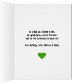 Best Dad Ever Father's Day Big Greeting Card (Inside (Right))