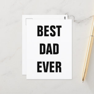 Best Dad Ever Father's Day Birthday Custom 2022 Postcard