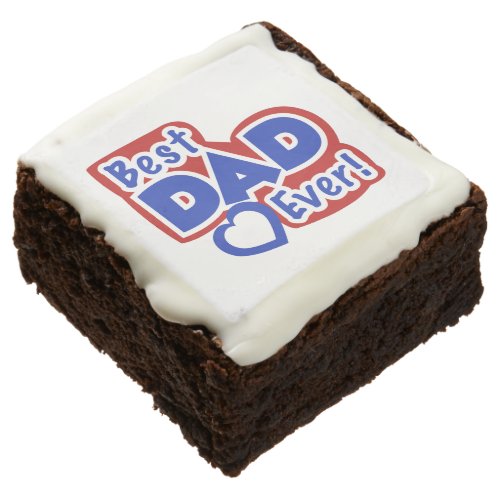 Best Dad ever Fathers Day Brownie