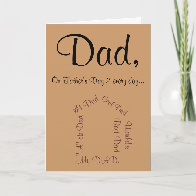 Best Dad Ever Father's Day Card (Front)