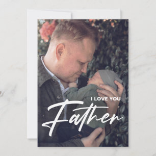 Best Dad Ever Father's Day gift Thank You Photo Invitation