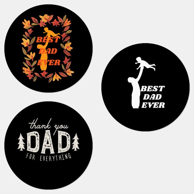 Best dad ever, father's day gifts labels (Group)