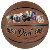 Best Dad Ever Father's Day Keepsake Basketball (Front)