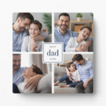 Best Dad Ever Father's Day Kids Photo Collage Plaque