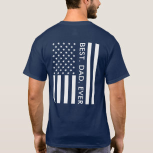 Best Dad Ever Fathers Day Modern Custom T-Shirt