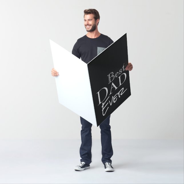 Best Dad Ever Fathers Day Personalized Big Card (In Situ)