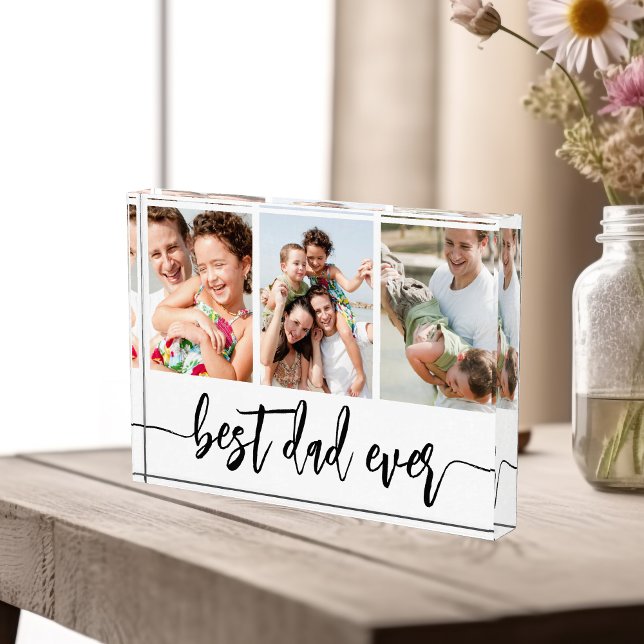 Best Dad Ever - Father's Day Photo Collage Block (Creator Uploaded)