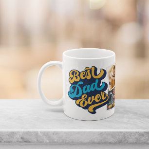 Best Dad Ever   Fathers Day Photo Collage Coffee Mug