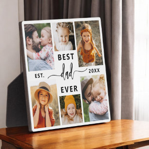 Best Dad Ever - Father's Day Photo Collage Plaque