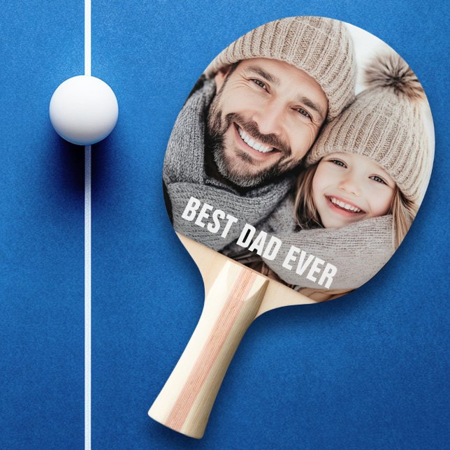Best dad ever father's day photo ping pong paddle (Best dad ever father's day photo ping pong paddle)