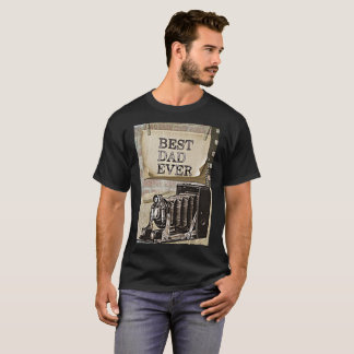 Best Dad Ever Fathers Day Photographer Antique T-Shirt