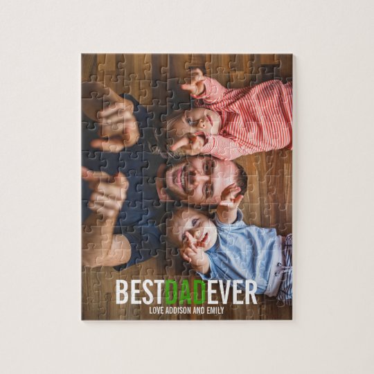 Best Dad Ever Father's Day Puzzle, 110 pieces Jigsaw Puzzle | Zazzle.com