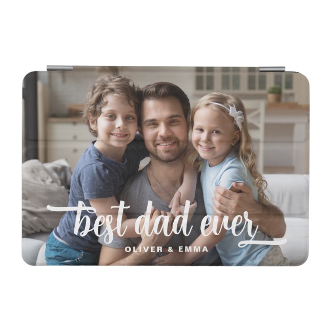Best Dad Ever Father's Day Script Photo iPad Mini Cover (Horizontal)