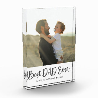 Best Dad Ever Father's Day Simple Photo Block