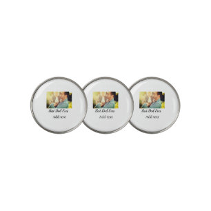 Best dad ever father's day son daughter papa dad p golf ball marker