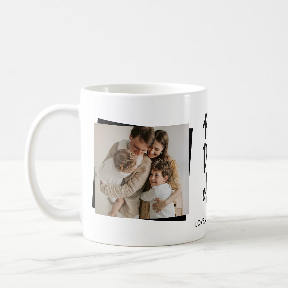 Discover Best Dad Ever Father's Day Custom Photo Coffee Mug
