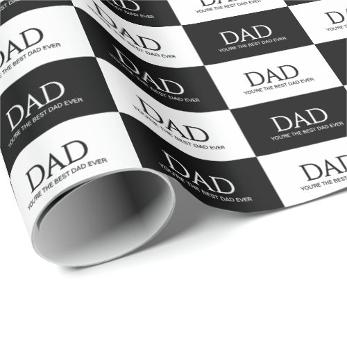 Best Dad Ever Fathers Day  Wrapping Paper