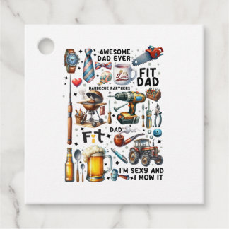 Best Dad Ever Favor Tags