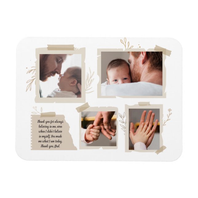 Best Dad Ever, first fathers day, happy father day Magnet (Horizontal)