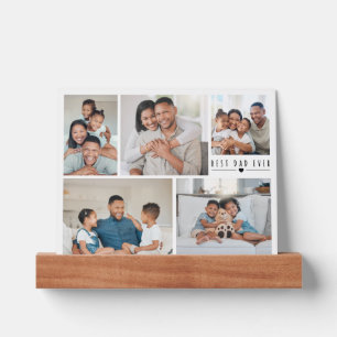 Best Dad Ever Five Family Multi Photo Collage Picture Ledge