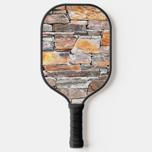 Best Dad Ever Flagstone distressed stone bricks Pickleball Paddle