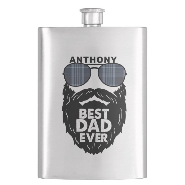 Best Dad Ever Flask (Front)