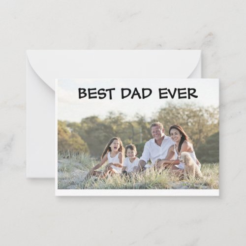 Best Dad Ever Flat Note Card