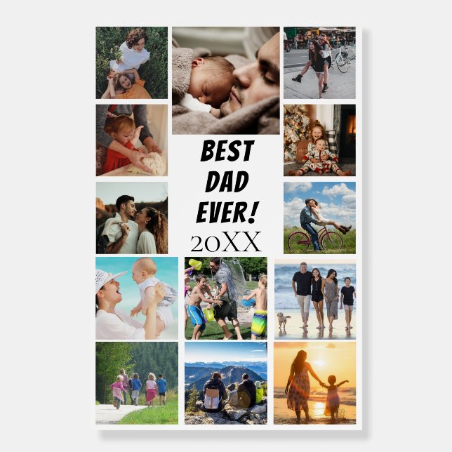 Best DAD ever Foam Board (Front)