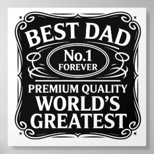Best Dad Ever Foam Core Photo Tile