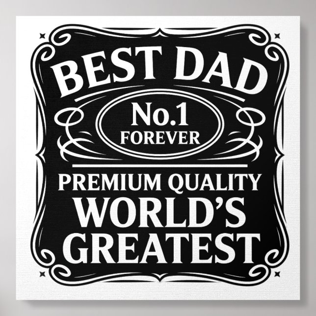 Best Dad Ever Foam Core Photo Tile (Front Set)