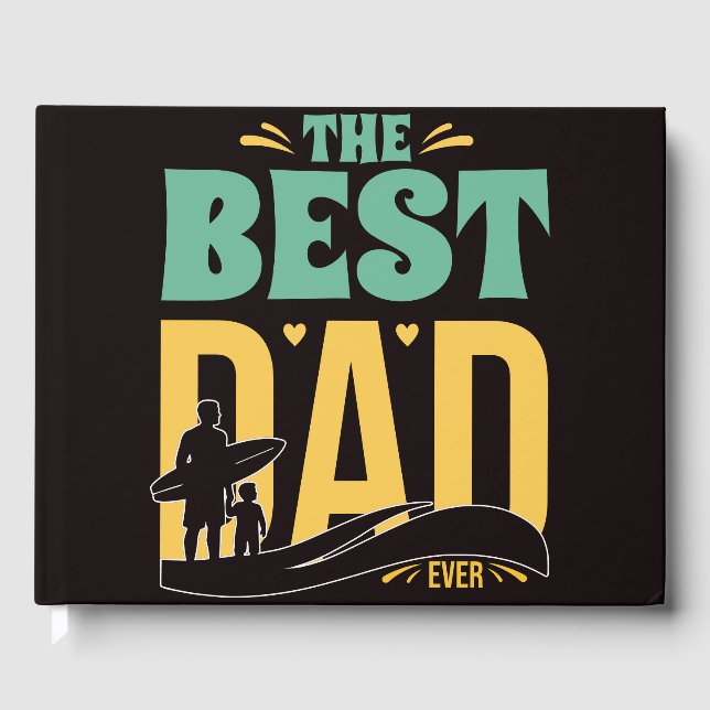 Best Dad Ever Foil Guest Book (Front)