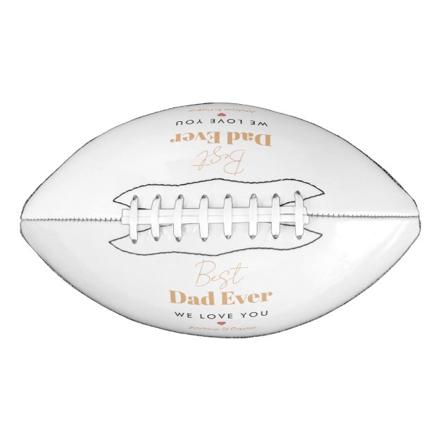 Best dad ever football (Front)
