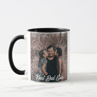 Best Dad Ever Full Photo Mug - Personalized Father