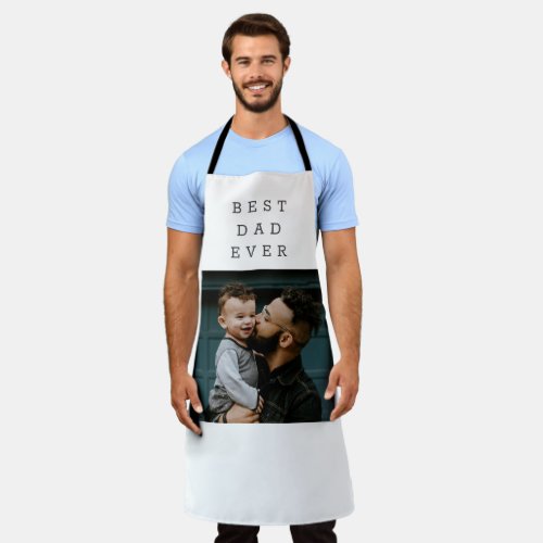Best Dad Ever Full Photo Personalized  Apron