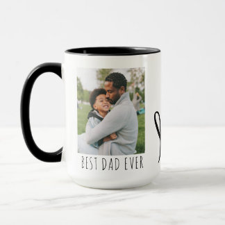 Best Dad Ever Full Photo Personalized Coffee Mug