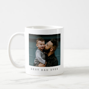 Best Dad Ever Full Photo Personalized Coffee Mug