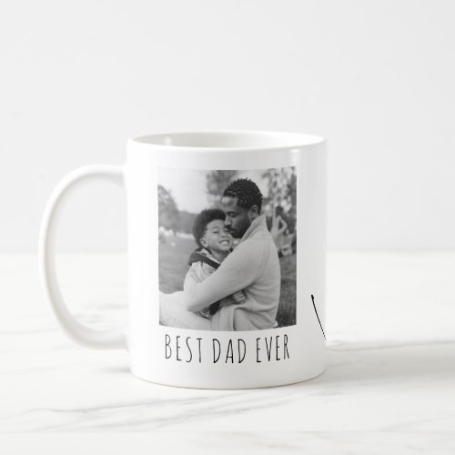 Best Dad Ever Full Photo Personalized Coffee Mug