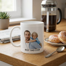 Best Dad Ever Full Photo Personalized