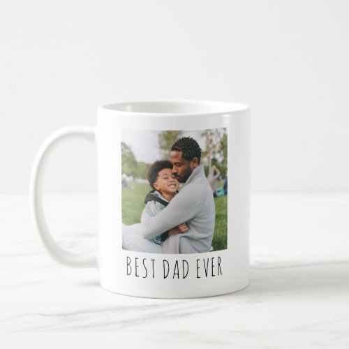 Best Dad Ever Full Photo Personalized Coffee Mug