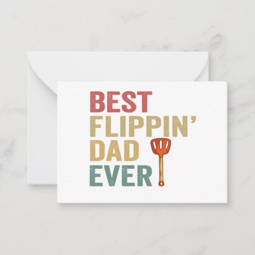 Best Dad Ever Funny Cooking BBQ Father Gift  Note Card