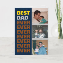 Best Dad Ever – Funny Customizable Card for Dad