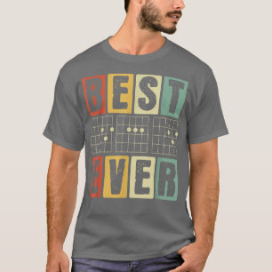 Best Dad Ever Funny Daddy Guitar Player Musician T-Shirt
